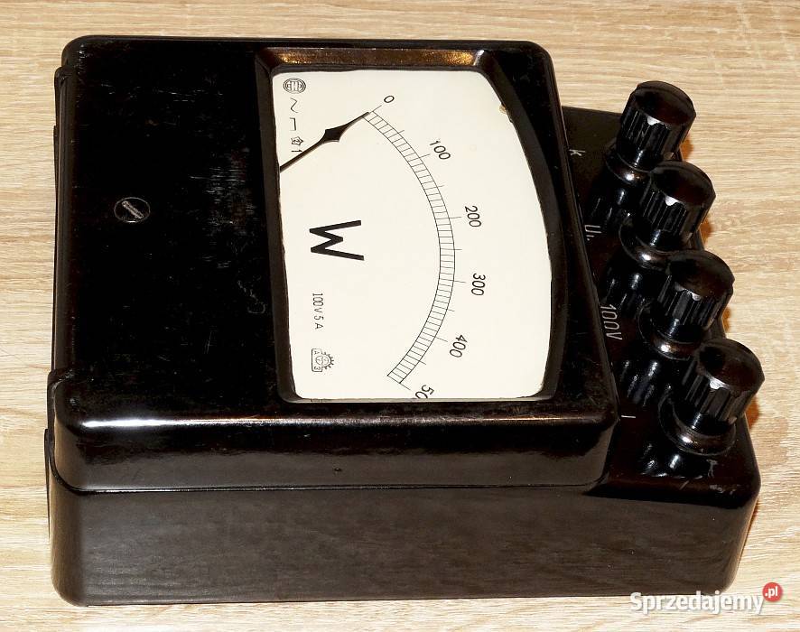 Miernik laboratoryjny watomierz analogowy 100 V śląskie Gliwice sprzedam