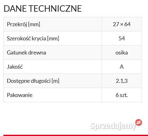 Deska do sauny i do wnętrz sauna premium ściana Pisz sprzedam