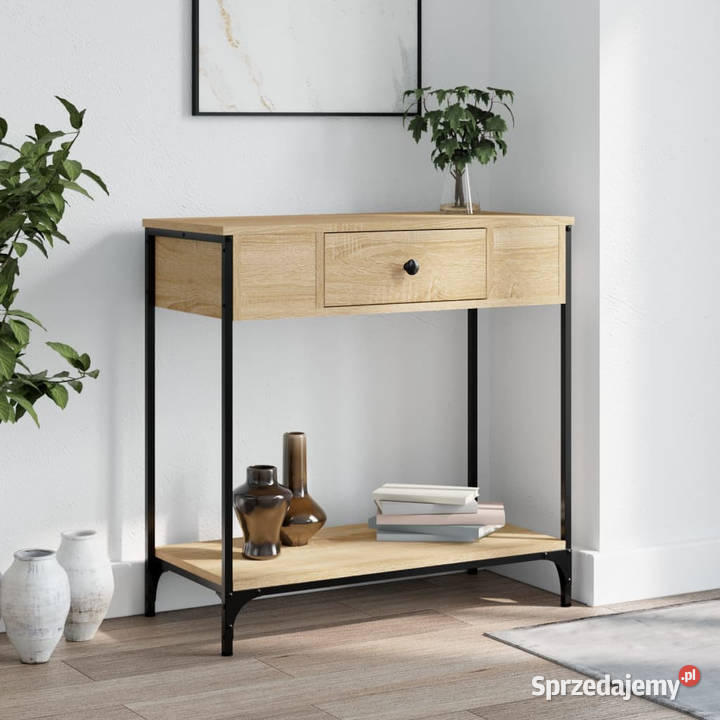Stolik konsolowy dąb sonoma 75x345x75 WM834166 Stoły Warszawa