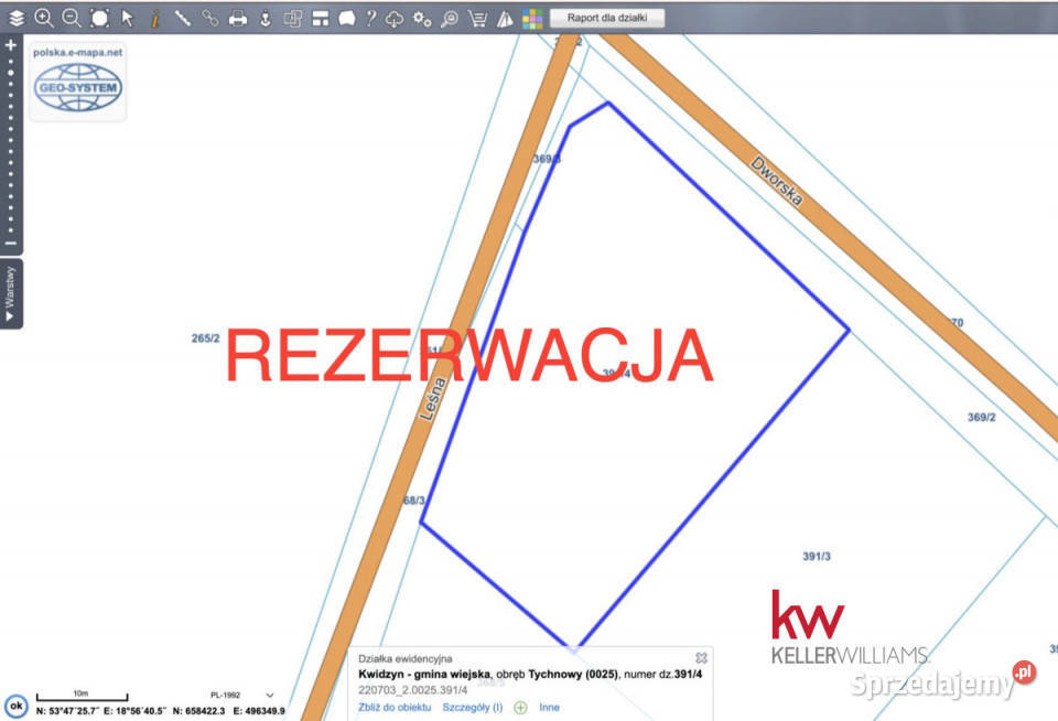 Grunt 1550m2 Tychnowy