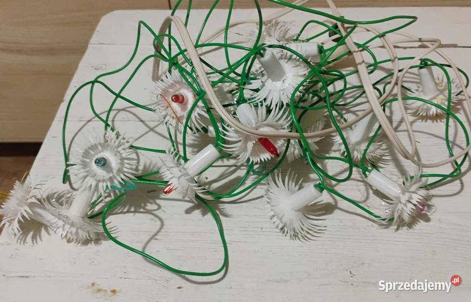 lampki na Choinkę PRL Bukowno