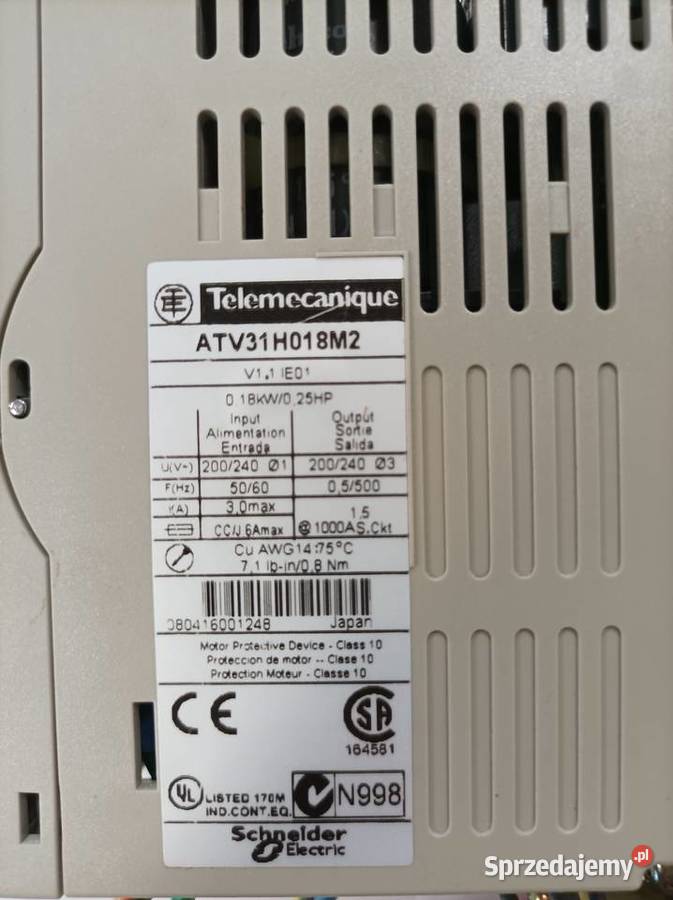 Falownik Telemecanique ATV31H018M2 Jelenia Góra