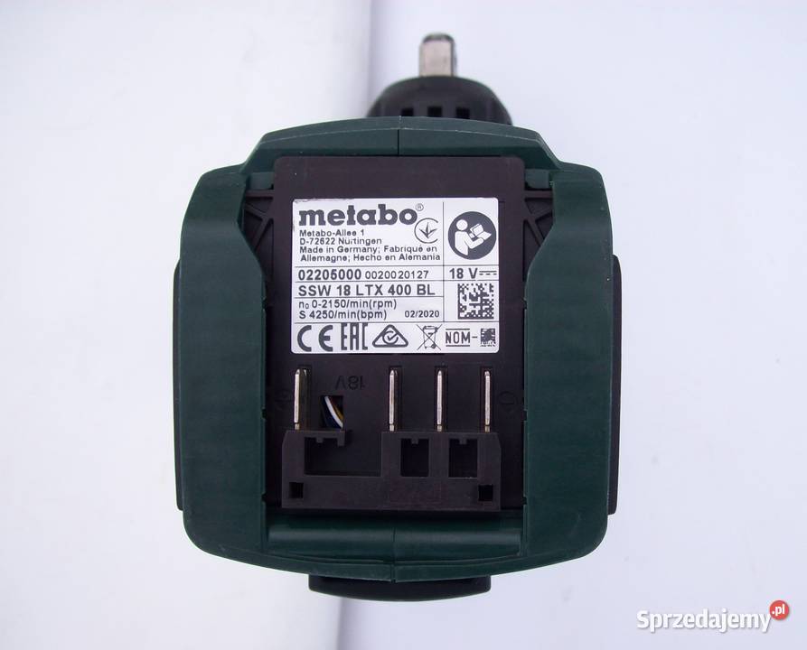 Klucz udarowy Metabo SSW 18 LTX 400 BL Klucze udarowe Karniewo