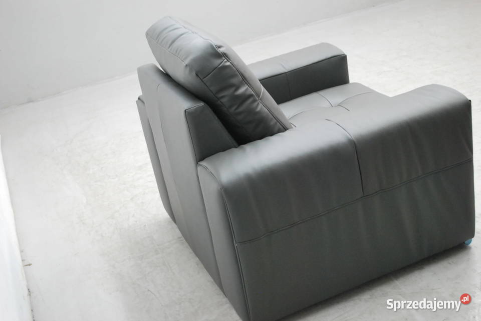 FOTEL SKÓRA naturalna 9117 Fotele i pufy Poznań