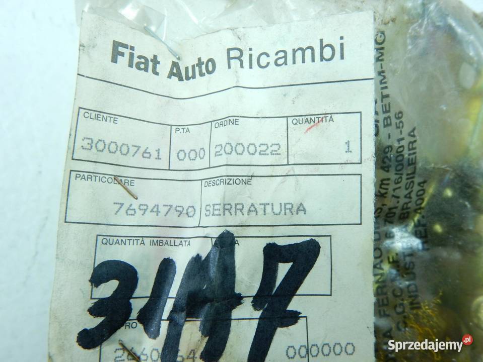 ZAMEK KLAPY BAGAŻNIKA FIAT ELBA 9196 ASO