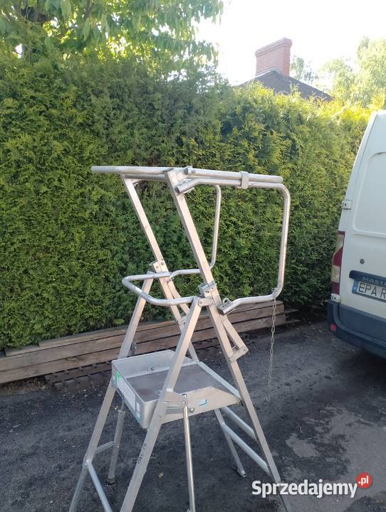 Drabina aluminiowa podest na schody ogród łódzkie