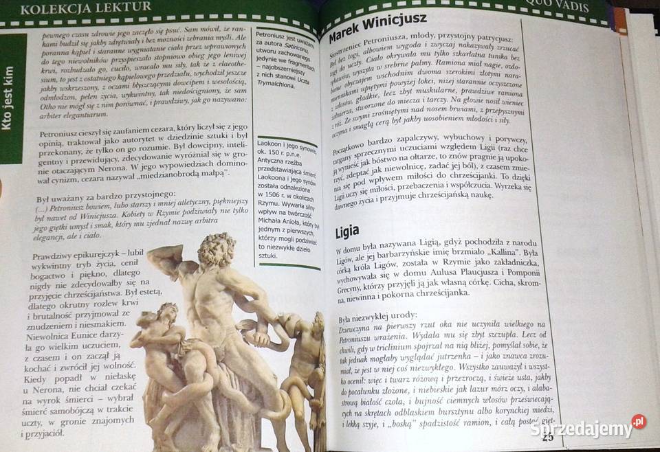 Quo Vadis Omówienie lektury szkolnej Kolekcja Rok wydania 2001 Pozostałe lubelskie Chełm