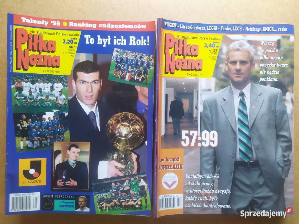 Tygodnik Piłka Nożna rocznik 1999 kompletny