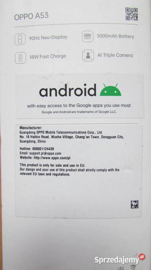 Smartfon Oppo A53 4G128GB dual SIM Pozostałe łódzkie Łódź