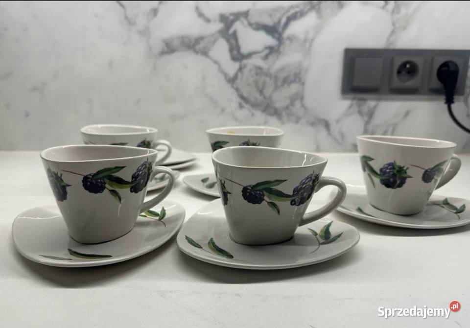 Filiżanki do kawy porcelanowe Lipton Łódź sprzedam