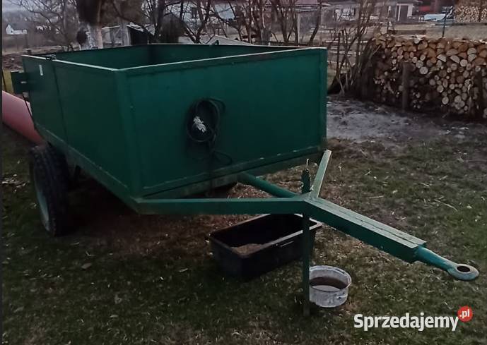 Przyczepa jednoosiowa metalowa nieuszkodzony Wysoka sprzedam