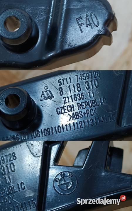 BMW 1 F40 ŚLIZG MOCOWANIE ZDERZAKA GÓRNY PRAWY osobowe