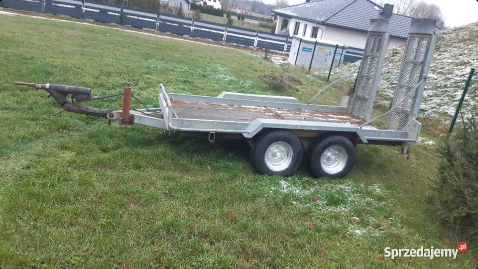 Przyczeoa do przewozu koparek z najazdami laweta Żary