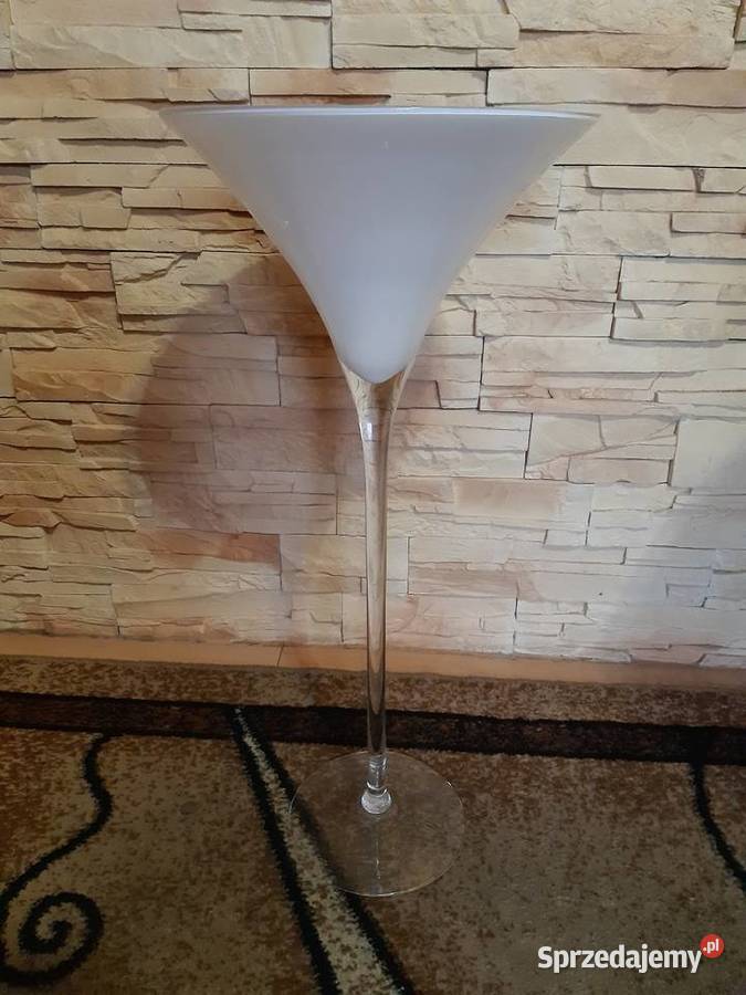 Duży szklany wazon martini 70 Ceramika i szkło Nisko