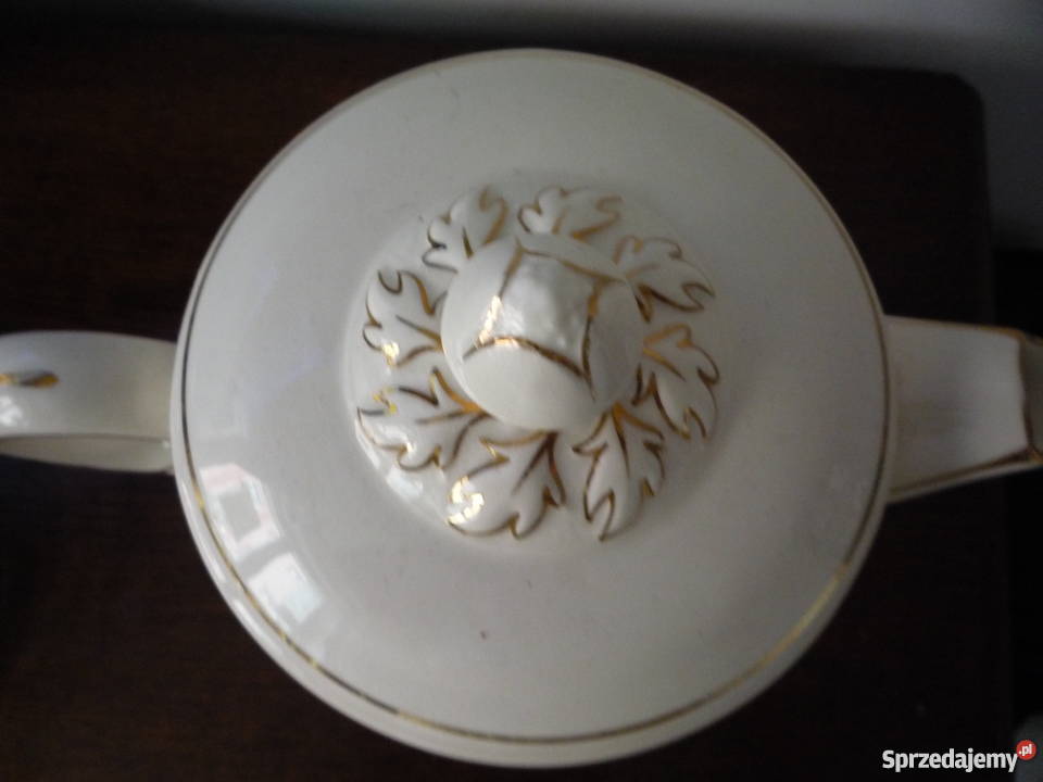 Angielski czajnik z zaparzaczem antyk Ryki