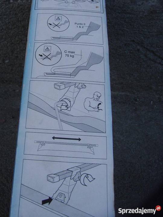 Bagażnik dachowy Fiat Punto 5 drzwi 1999 do 2005 śląskie Katowice