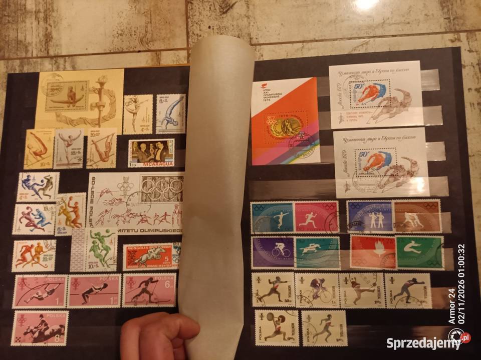 Znaczki klaser igrzyska sprzedam