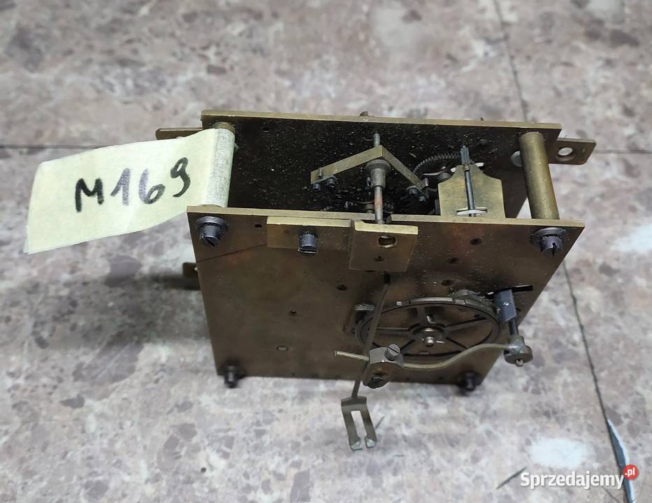 M169 Mechanizm starego zegara ściennego Carl Tczew