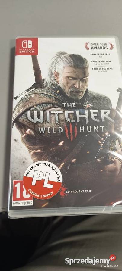 Wiedźmin 3 Nintendo switch nówka folia dubbing Sosnowiec sprzedam