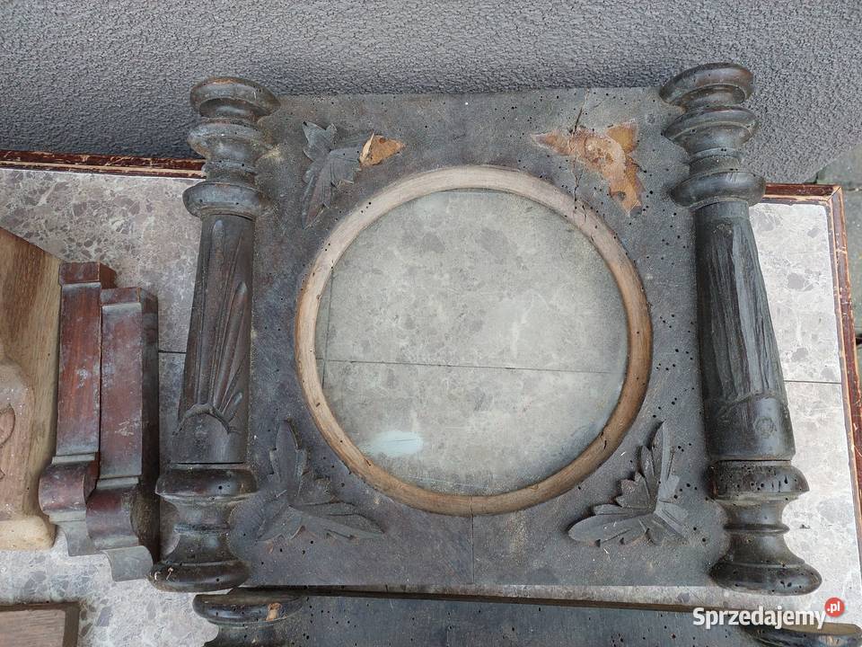 Drewniane elementy starych zegarów ślązak pomorskie Tczew