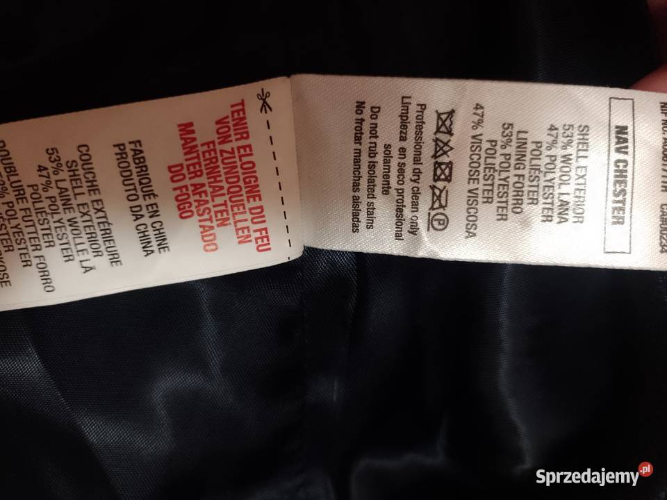 XXSXS Topman Granatowa kamizelka garniturowa z