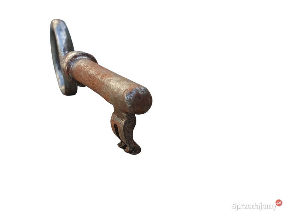 Stary stylowy metalowy klucz XVIIIXIX w ręcznie śląskie