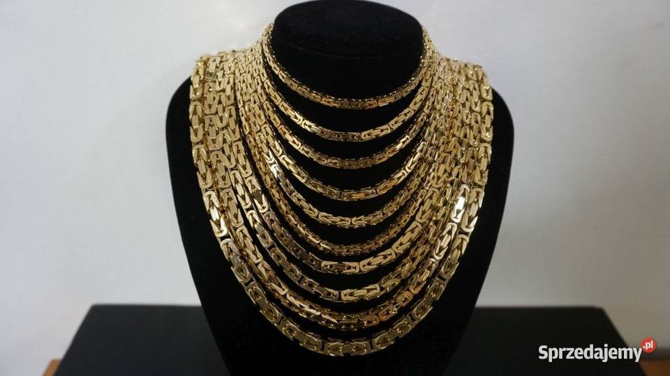 NOWY ZŁOTY ŁAŃCUSZEK KRÓLEWSKI ŁAŃCUCH 80G Warszawa
