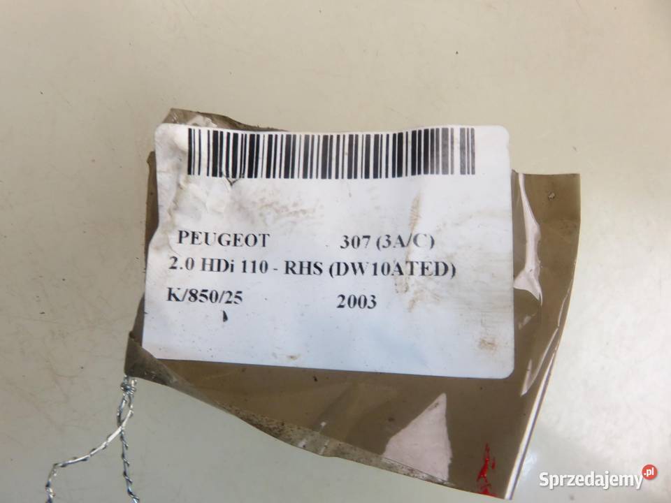 TARCZA HAMULCOWA TYŁ PEUGEOT 307 3AC 20 HDi 110 małopolskie