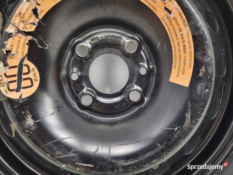 KOŁO DOJAZDOWE Fiat 500 C Alfa Romeo 12590 R15 Chełm sprzedam