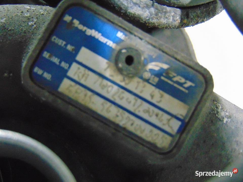 TURBOSPRĘŻARKA TURBINA FIORINO NEMO 13 MJET 07