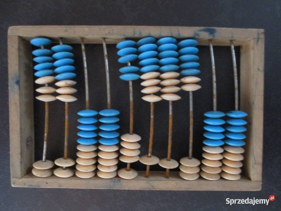 Liczydło Szkolne Stare Drewniane PRL Nieporęt