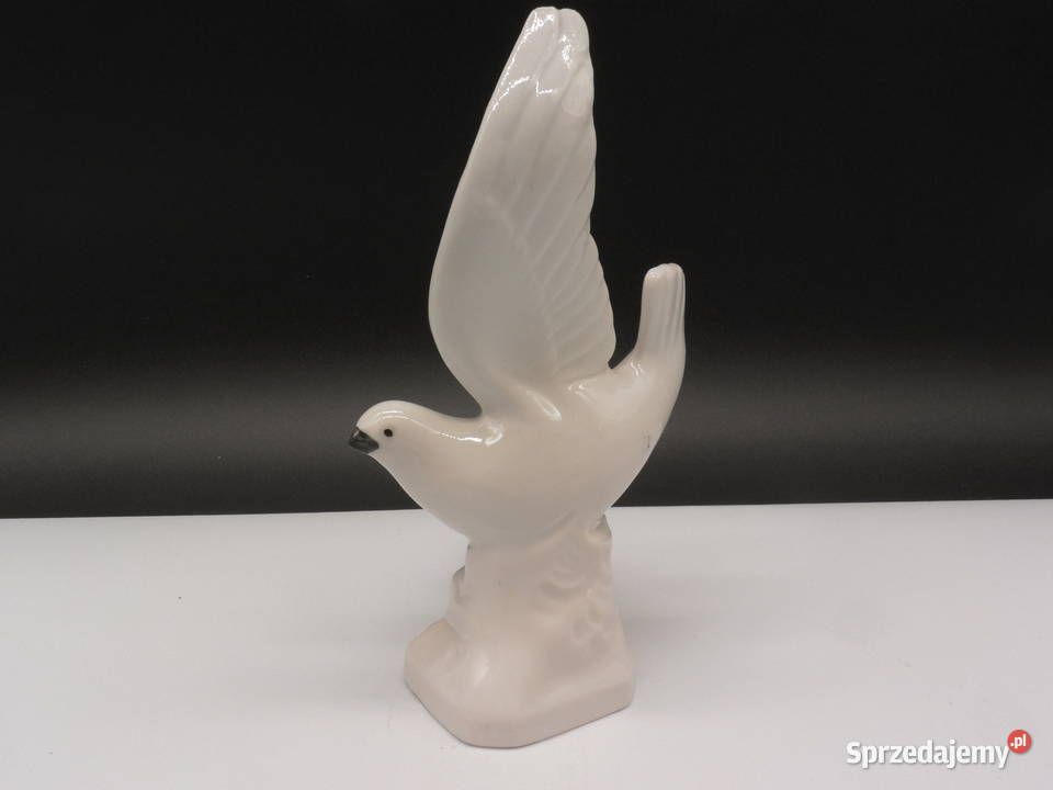 Stara figurka Porcelanowy Ptak w locie Mewa Raszków