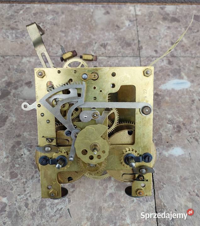 728 Mechanizm zegara ściennego Gustav Becker GB pomorskie Tczew