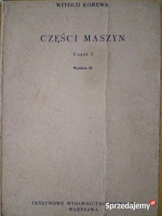 CZĘŚCI MASZYN cz1 cz2 cz3 Podręczniki