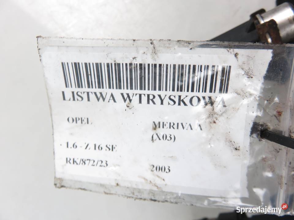 LISTWA WTRYSKOWA OPEL MERIVA A 16 Z 16 SE