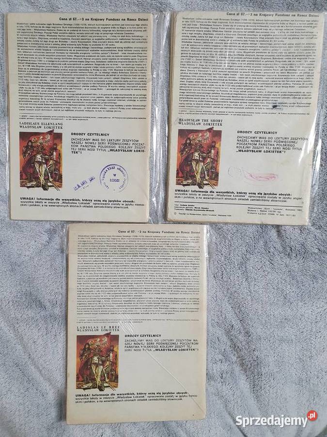 Bolesław Krzywousty 3 komiksy różne wersje