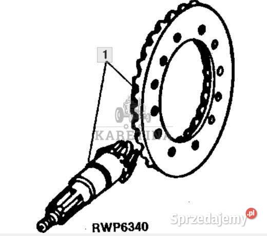 John Deere 7610 7710 7810 Atak Przekładnia Jastrzębniki