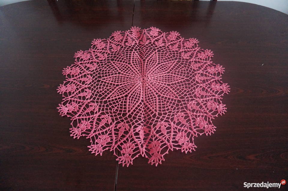 serwety obrus bieżnik serweta szydełko wielokolorowy Libiszów-Kolonia sprzedam