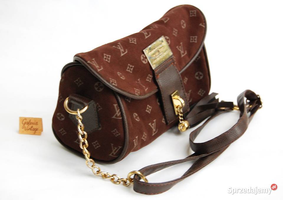Zamszowa brązowa torebka na ramię Louis Vuitton Na ramię  Lublin
