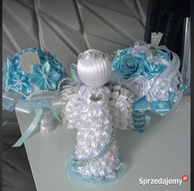 Aniołki i bukieciki z wstązki na różne okazje