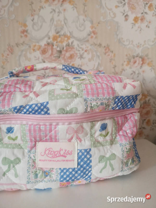 Duża kosmetyczka pojemna kuferek patchwork w Niepołomice