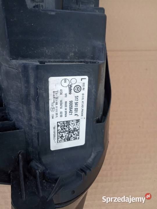 Vw golf VII sportsvan lampa lewa xenon Europa lubuskie Gorzów Wielkopolski