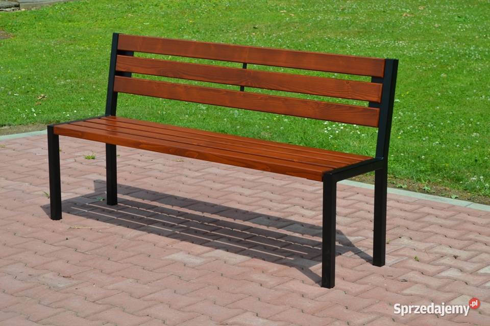 Ławka miejska ogrodowa parkowa LOFT gruba deska małopolskie Kraków sprzedam