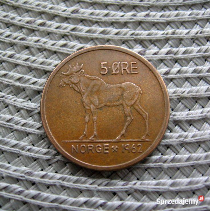 Norwegia 5 Ore 1962r