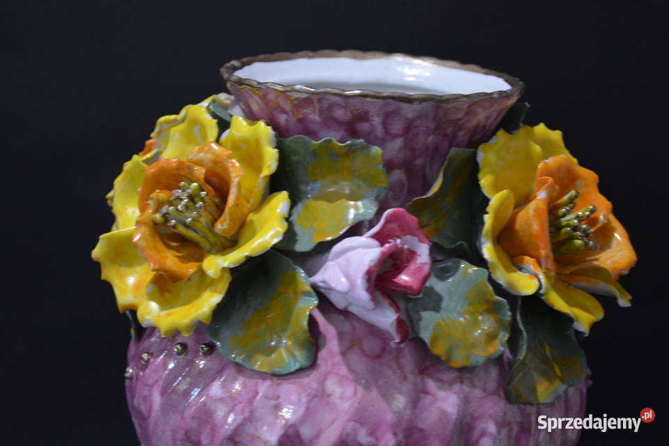 Porcelana Roceram Wazon waza Camelia do kolekcji Środa Wielkopolska