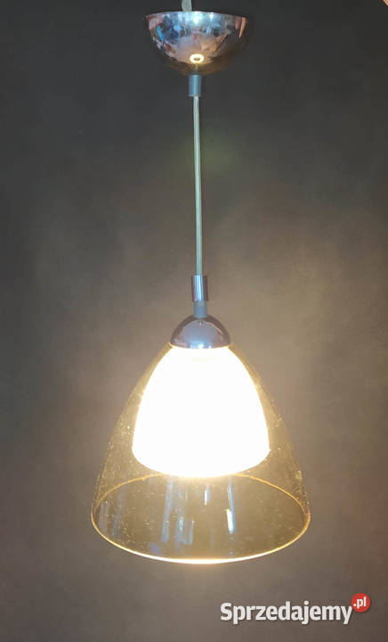 lampa sufitowa vintage żółta szkło Warszawa