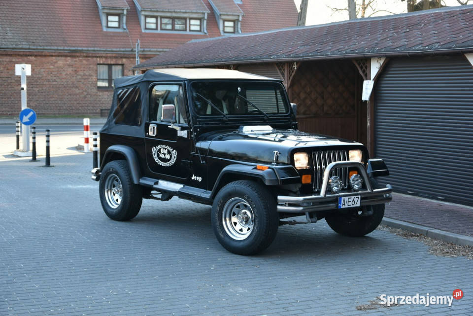 Jeep Wrangler YJ 25 125 Manual 1991r 4x4 Skóra czarny mazowieckie sprzedam