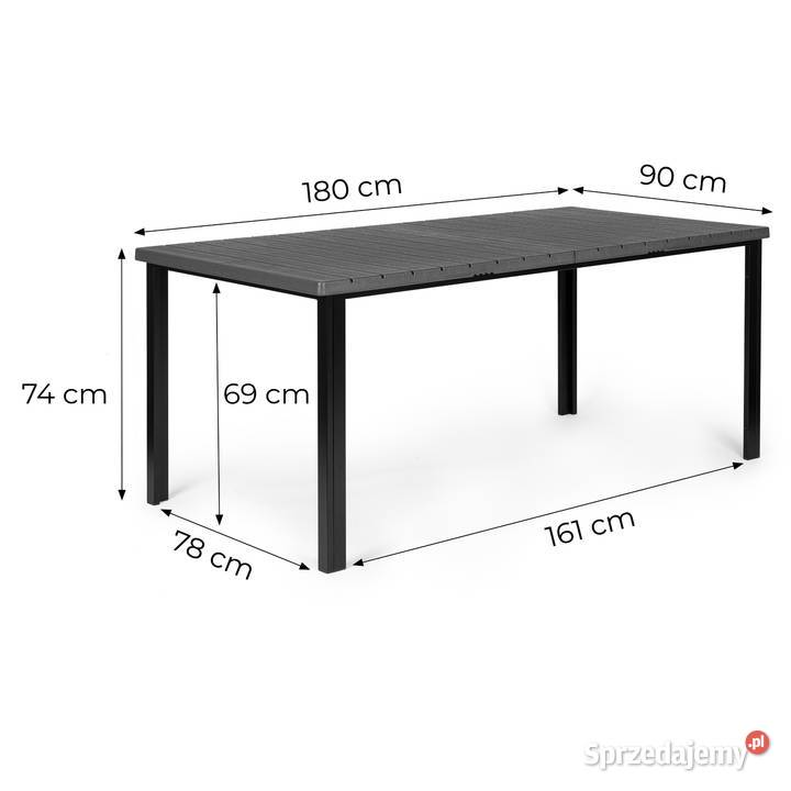 Duży stół ogrodowy 180x90 opolskie
