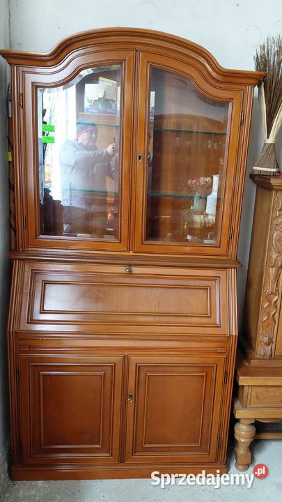 witryna z biurkiem sekretarzyk wysoki połysk 209 Byczyna