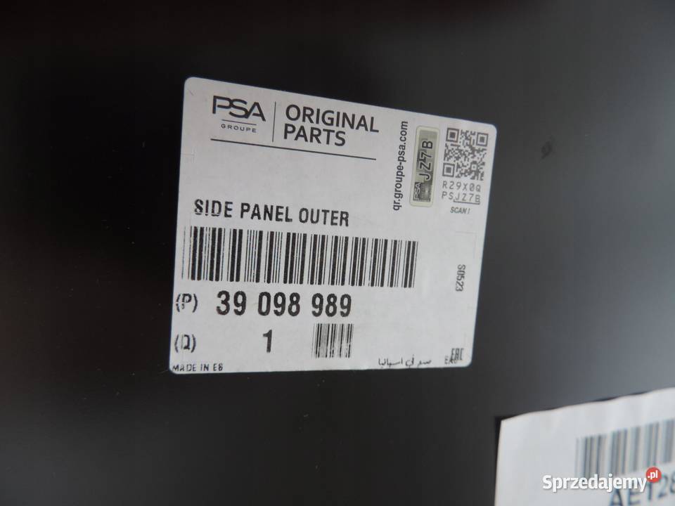OPEL CORSA E 3D BŁOTNIK TYŁ TYLNY PRAWY 39098989